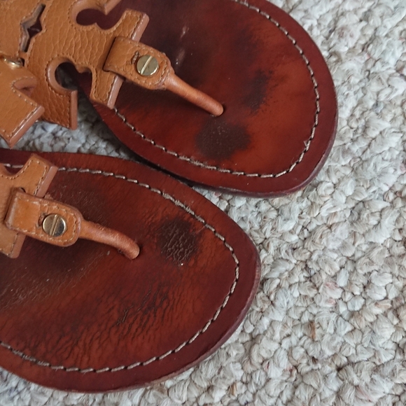 Tory Burch Phoebe Thong Ankle-Strap Sandals Size 7.5 - Picture 2 of 12